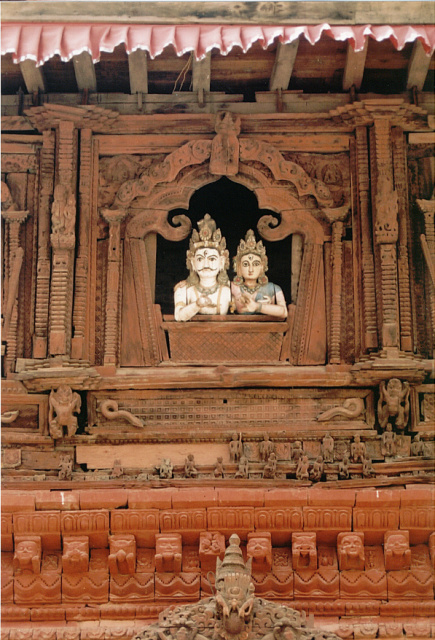 nepal kathmandu temple window