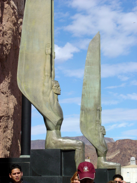 hoover dam statues
