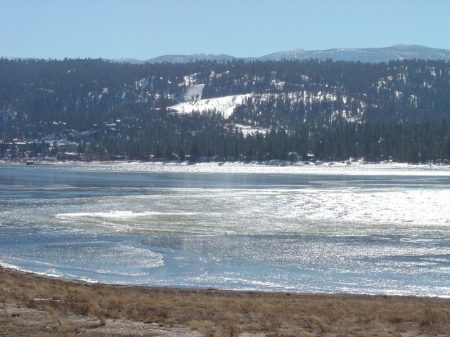 big bear ice on lake