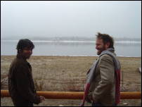 nishad and allan in snow