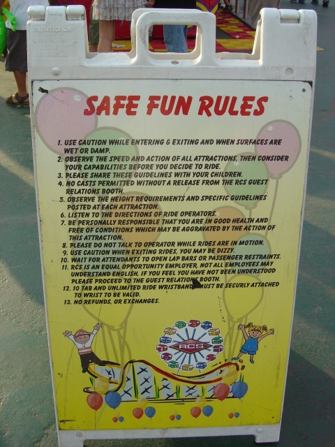 safe fun rules
