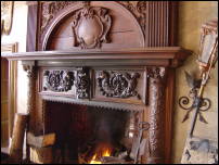 main entrance fireplace
