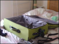 bubba in suitcase